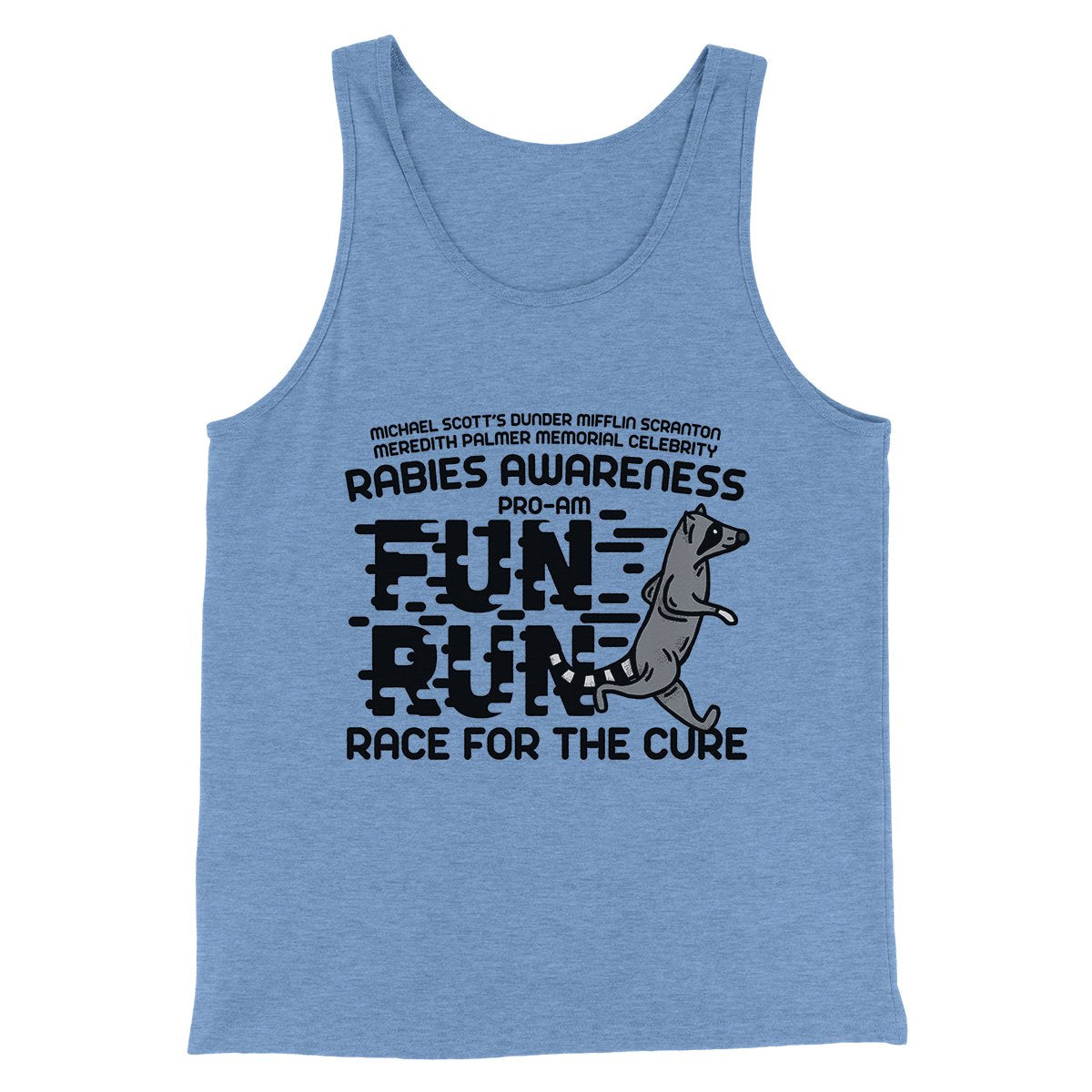 Rabies Awareness Fun Run Men/Unisex Tank Top | Funny Shirt from Famous In Real Life