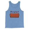 Pivot Men/Unisex Tank Top Blue TriBlend | Funny Shirt from Famous In Real Life
