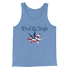Weed The People Men/Unisex Tank Top Blue TriBlend | Funny Shirt from Famous In Real Life