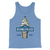 The Alamo Freeze Men/Unisex Tank Top Blue TriBlend | Funny Shirt from Famous In Real Life
