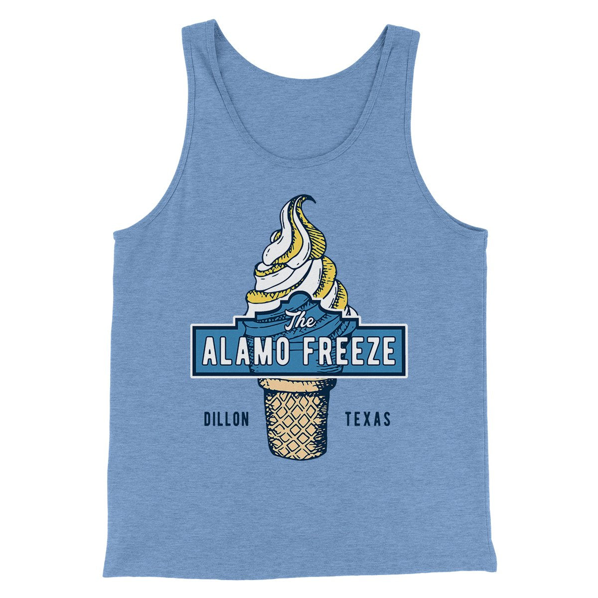 The Alamo Freeze Men/Unisex Tank Top | Funny Shirt from Famous In Real Life