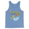The Cornballer Men/Unisex Tank Top Blue TriBlend | Funny Shirt from Famous In Real Life
