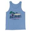Bay Harbor Butcher Men/Unisex Tank Top Blue TriBlend | Funny Shirt from Famous In Real Life