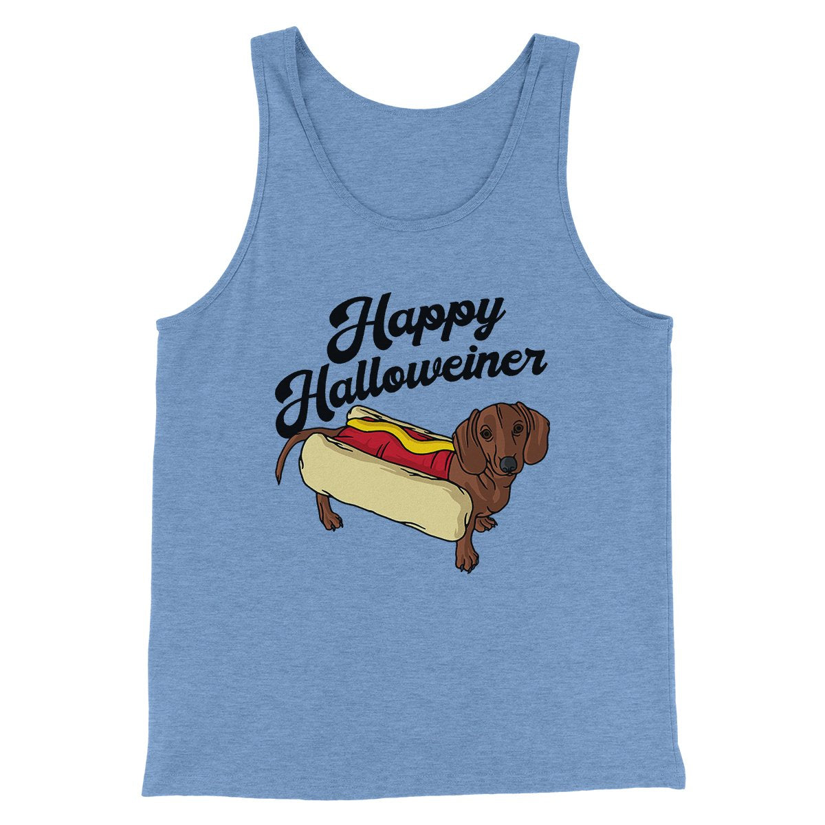 Happy Hallowiener Men/Unisex Tank Top | Funny Shirt from Famous In Real Life