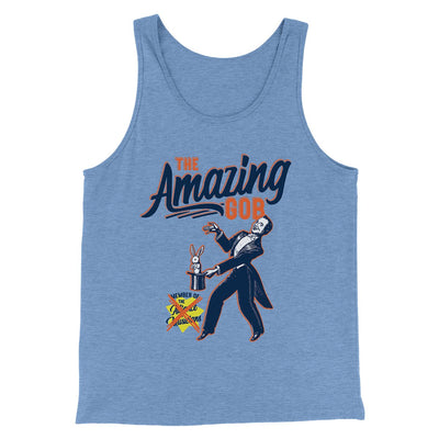 The Amazing GOB Men/Unisex Tank Top Blue TriBlend | Funny Shirt from Famous In Real Life