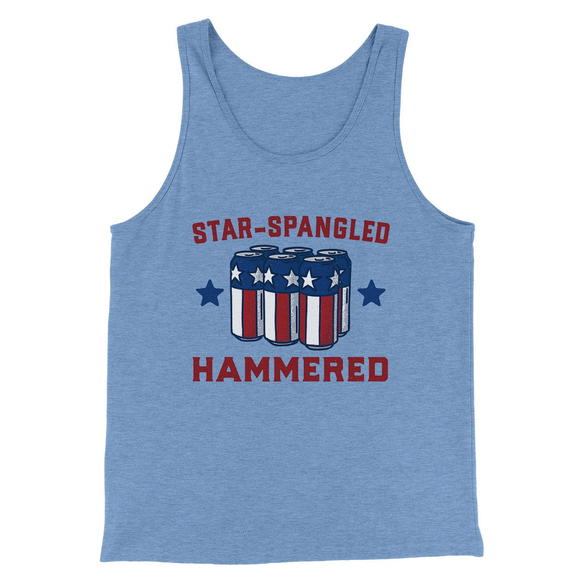 Star Spangled Hammered Men/Unisex Tank Top | Funny Shirt from Famous In Real Life