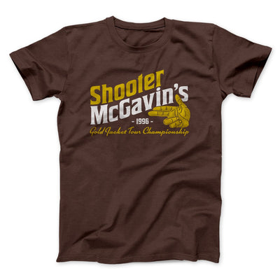 Shooter McGavin's Gold Jacket Tour Championship Funny Movie Men/Unisex T-Shirt Brown | Funny Shirt from Famous In Real Life