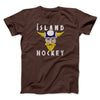 Iceland Hockey Men/Unisex T-Shirt Brown | Funny Shirt from Famous In Real Life