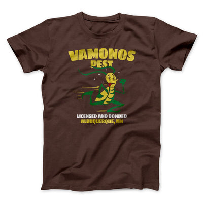 Vamonos Pest Control Men/Unisex T-Shirt Brown | Funny Shirt from Famous In Real Life