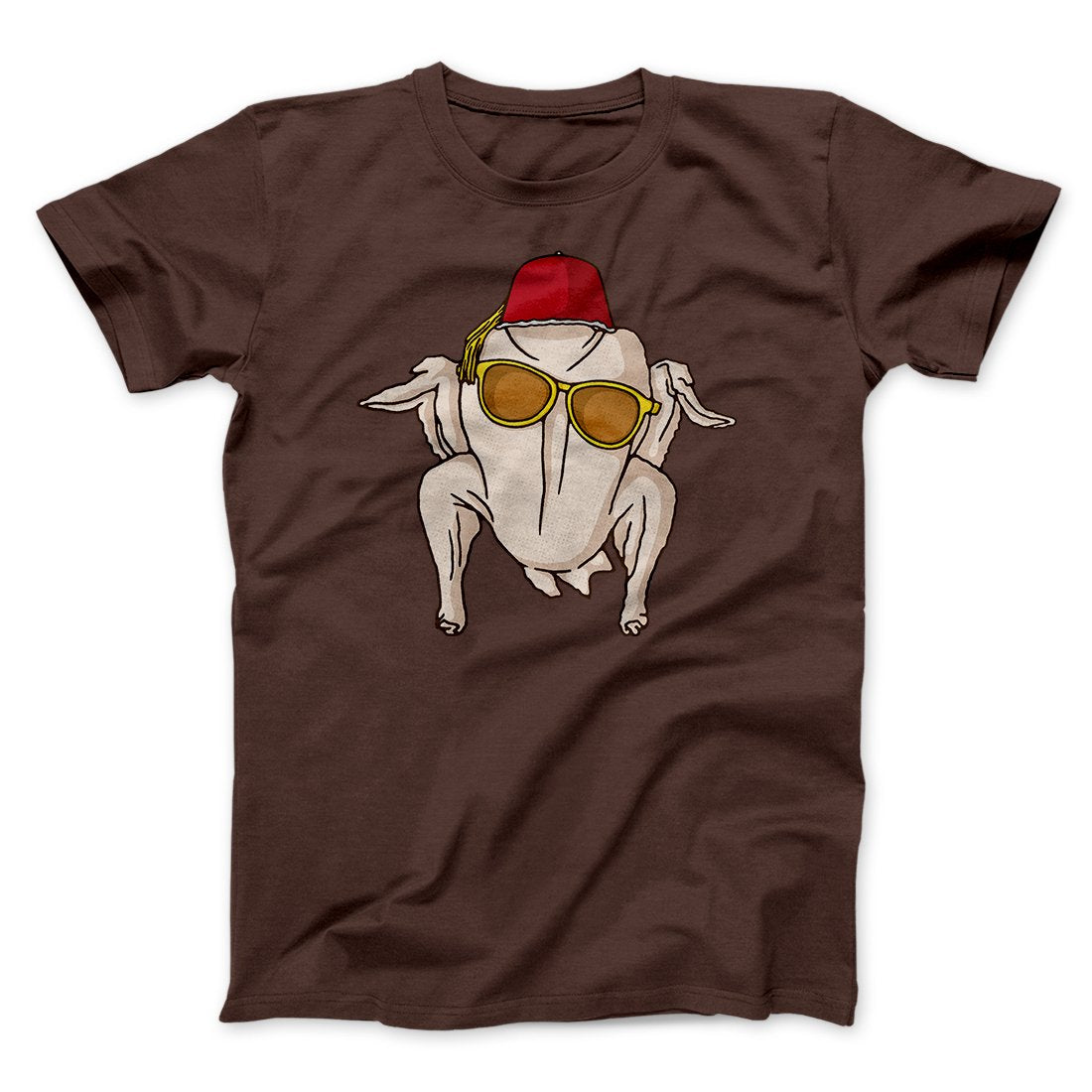 Monica Turkey Head Funny Thanksgiving Men/Unisex T-Shirt | Funny Shirt from Famous In Real Life