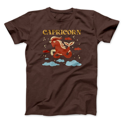Capricorn Men/Unisex T-Shirt Brown | Funny Shirt from Famous In Real Life