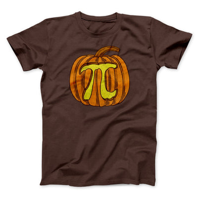 Pumpkin Pi Funny Thanksgiving Men/Unisex T-Shirt Brown | Funny Shirt from Famous In Real Life
