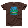 Flat Earth Society Funny Men/Unisex T-Shirt Brown | Funny Shirt from Famous In Real Life