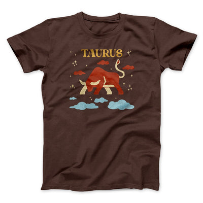 Taurus Men/Unisex T-Shirt Brown | Funny Shirt from Famous In Real Life