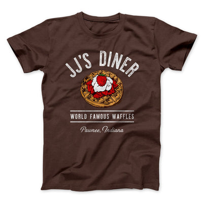 JJ's Diner Men/Unisex T-Shirt Brown | Funny Shirt from Famous In Real Life