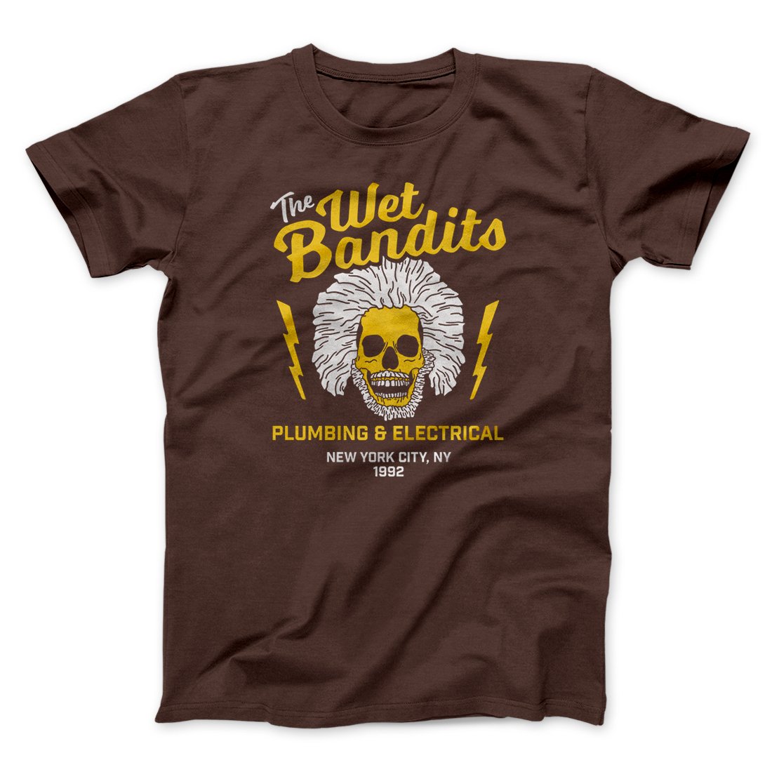 The Wet Bandits Funny Movie Men/Unisex T-Shirt Brown | Funny Shirt from Famous In Real Life