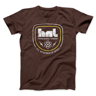 Hawkins National Laboratory Men/Unisex T-Shirt Brown | Funny Shirt from Famous In Real Life
