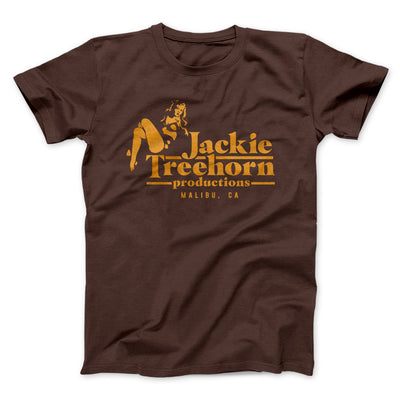Jackie Treehorn Productions Funny Movie Men/Unisex T-Shirt Brown | Funny Shirt from Famous In Real Life