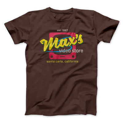 Max's Video Store Funny Movie Men/Unisex T-Shirt Brown | Funny Shirt from Famous In Real Life