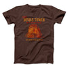 Visit Devils Tower Funny Movie Men/Unisex T-Shirt Brown | Funny Shirt from Famous In Real Life