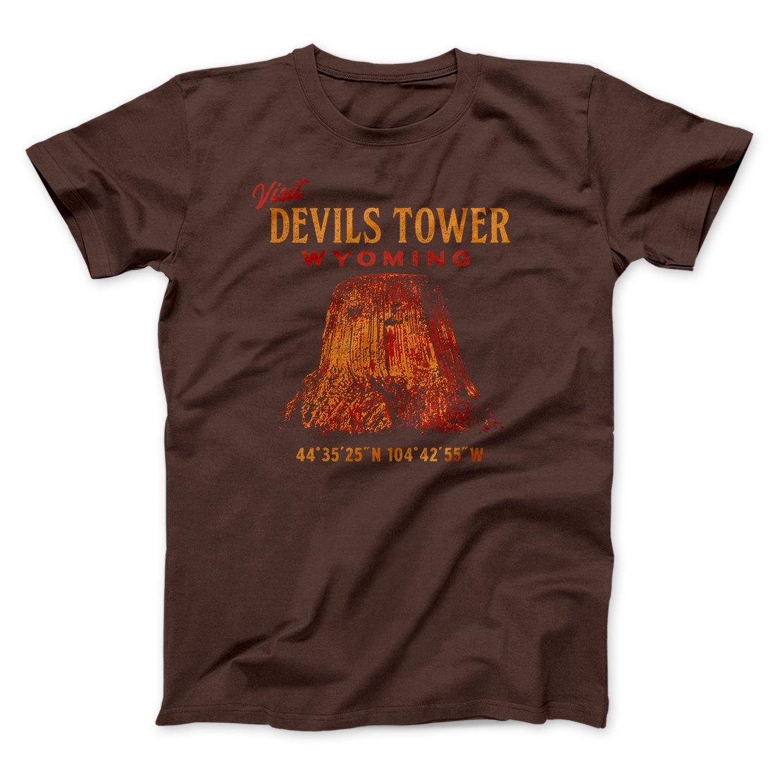 Visit Devils Tower Funny Movie Men/Unisex T-Shirt | Funny Shirt from Famous In Real Life