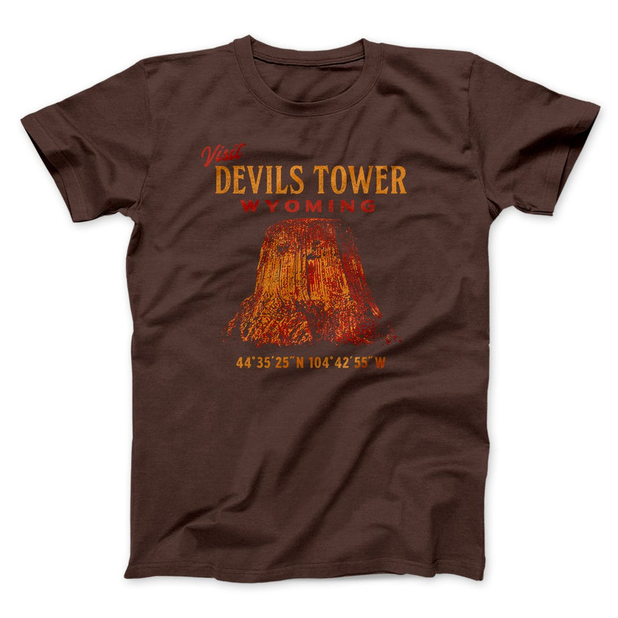 Visit Devils Tower Funny Movie Men/Unisex T-Shirt | Funny Shirt from Famous In Real Life
