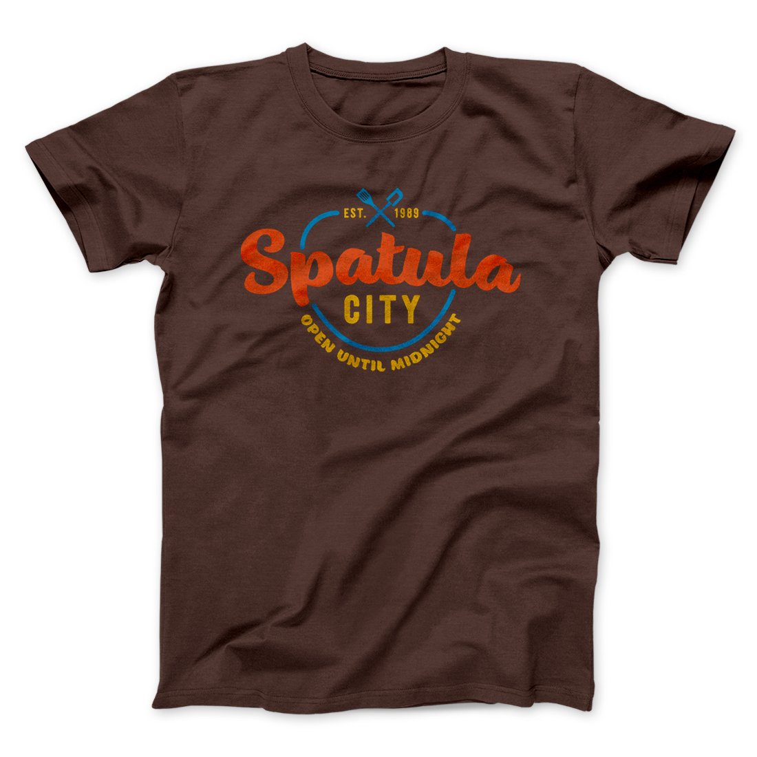 Spatula City Funny Movie Men/Unisex T-Shirt Brown | Funny Shirt from Famous In Real Life