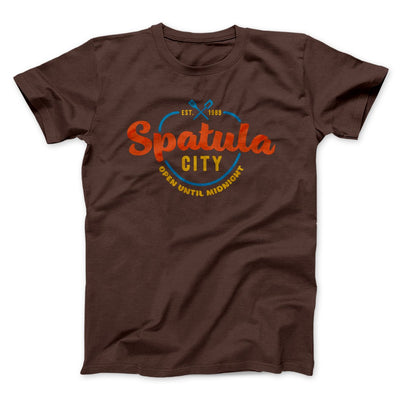 Spatula City Funny Movie Men/Unisex T-Shirt Brown | Funny Shirt from Famous In Real Life