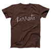 Rizzuto Cursive Funny Movie Men/Unisex T-Shirt Brown | Funny Shirt from Famous In Real Life