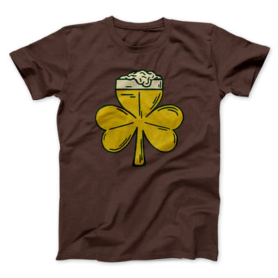 Beer Shamrock Men/Unisex T-Shirt Brown | Funny Shirt from Famous In Real Life