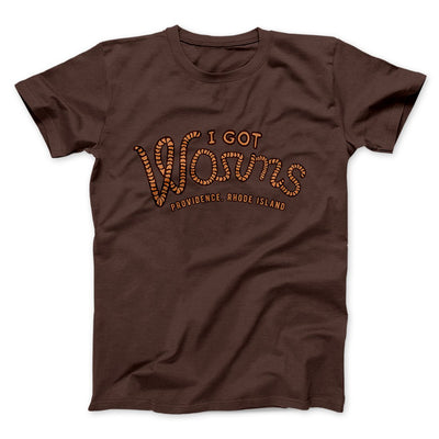 I Got Worms Funny Movie Men/Unisex T-Shirt Brown | Funny Shirt from Famous In Real Life