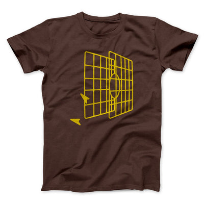 Millennium Falcon Target Funny Movie Men/Unisex T-Shirt Brown | Funny Shirt from Famous In Real Life