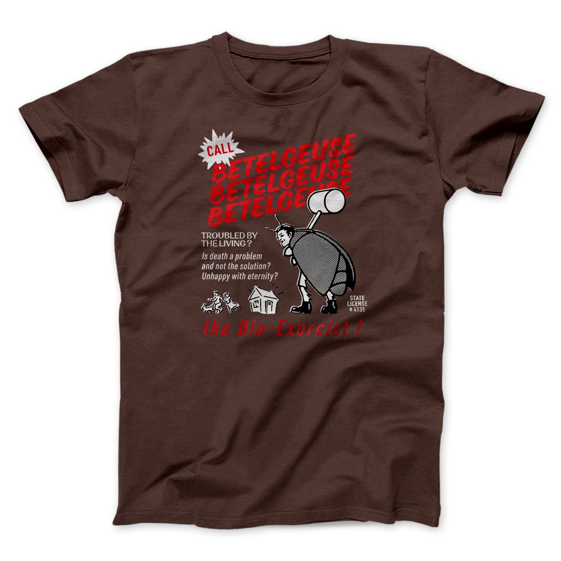 Betelgeuse Funny Movie Men/Unisex T-Shirt Brown | Funny Shirt from Famous In Real Life
