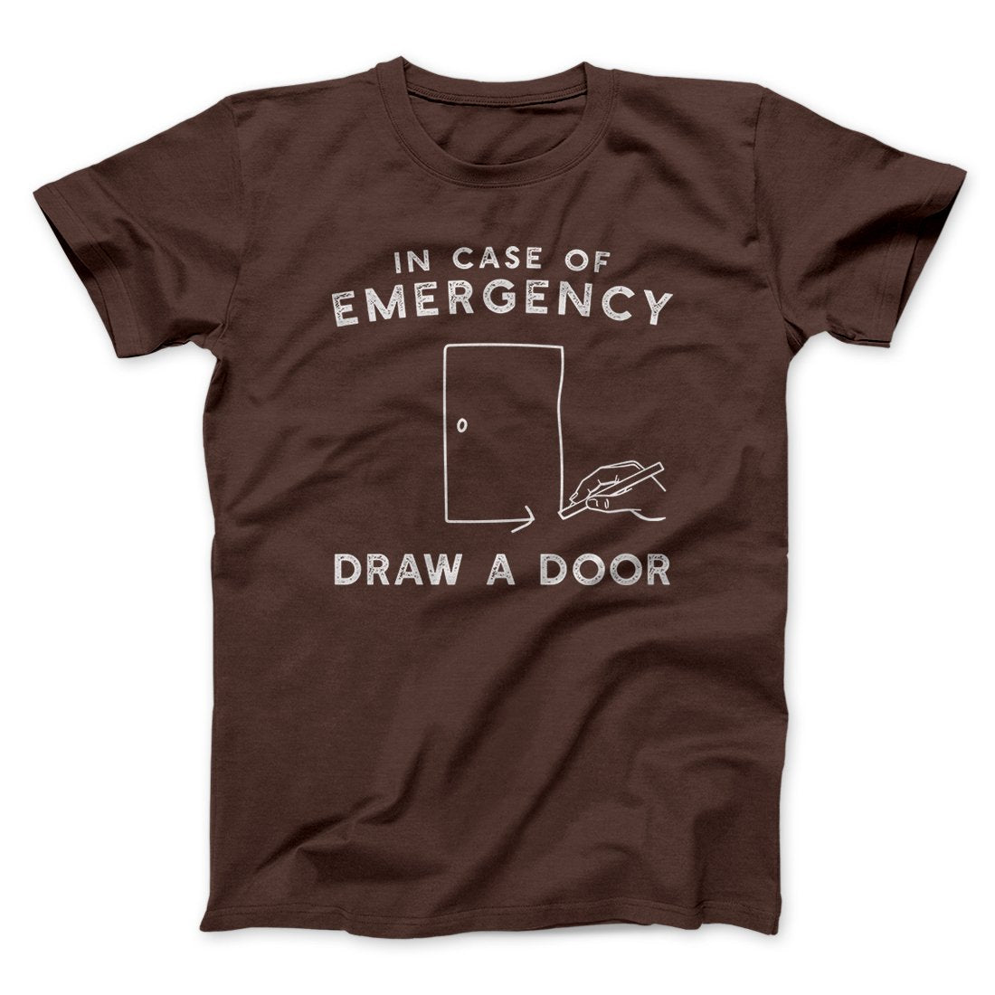 Draw a Door Men/Unisex T-Shirt | Funny Shirt from Famous In Real Life