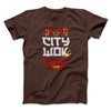 City Wok Men/Unisex T-Shirt Brown | Funny Shirt from Famous In Real Life