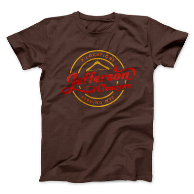 Jefferson Cleaners Men/Unisex T-Shirt Brown | Funny Shirt from Famous In Real Life