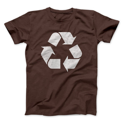 Recycle Symbol Men/Unisex T-Shirt Brown | Funny Shirt from Famous In Real Life