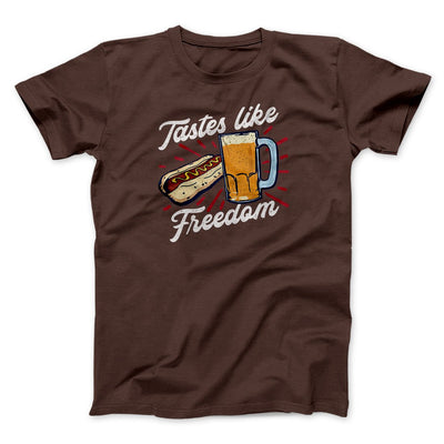 Tastes Like Freedom Men/Unisex T-Shirt Heather Mauve | Funny Shirt from Famous In Real Life