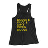 5 D's of Dodgeball Women's Flowey Tank Top Black | Funny Shirt from Famous In Real Life
