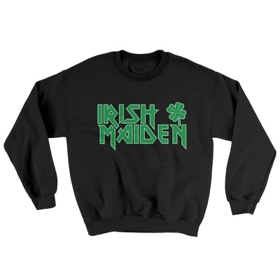 Irish Maiden Ugly Sweater Black | Funny Shirt from Famous In Real Life