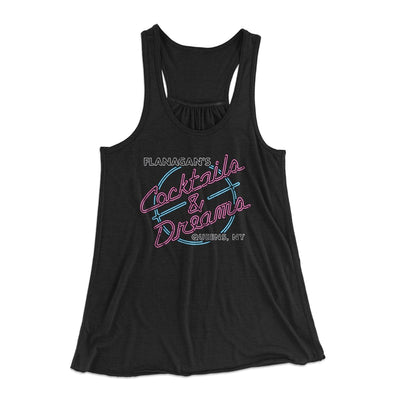 Flanagan's Cocktails and Dreams Women's Flowey Tank Top Black | Funny Shirt from Famous In Real Life