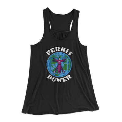 Perkis Power Women's Flowey Tank Top Black | Funny Shirt from Famous In Real Life