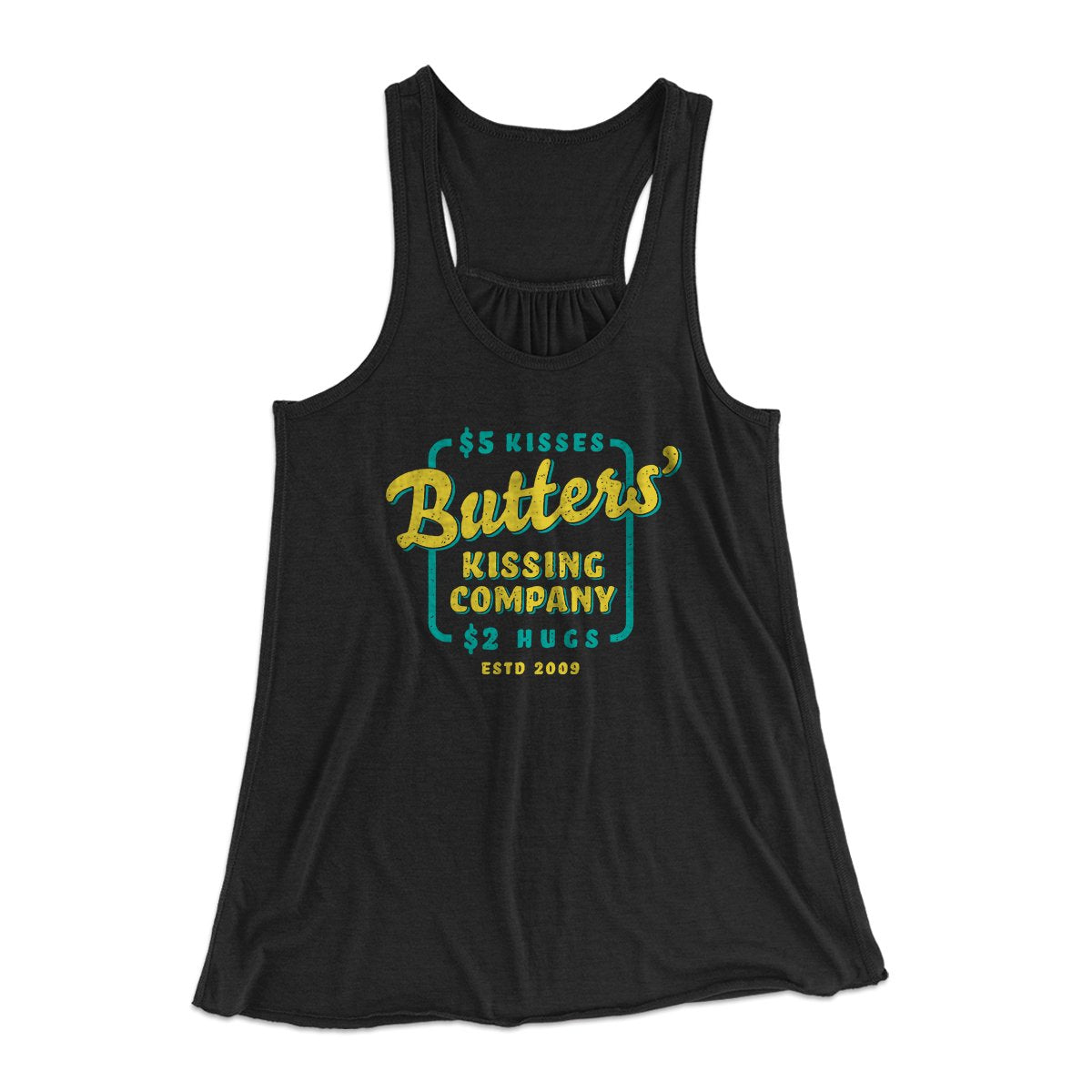 Butter's Kissing Company Women's Flowey Tank Top | Funny Shirt from Famous In Real Life