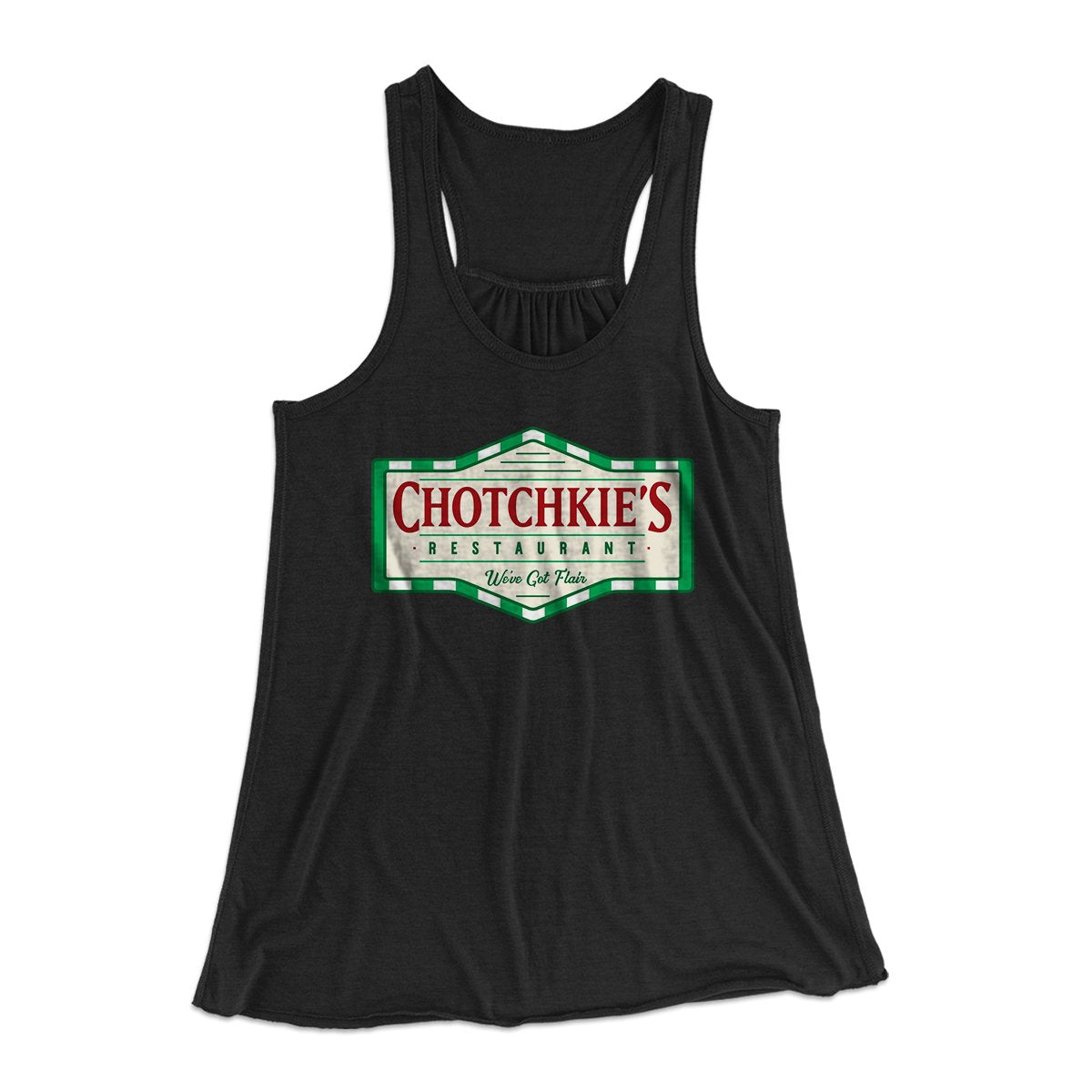 Chotchkie's Restaurant Women's Flowey Tank Top | Funny Shirt from Famous In Real Life