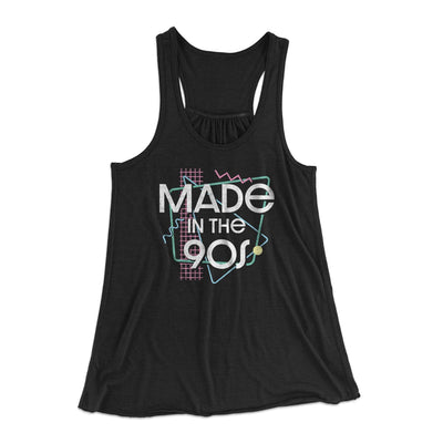 Made In The 90s Women's Flowey Tank Top Black | Funny Shirt from Famous In Real Life