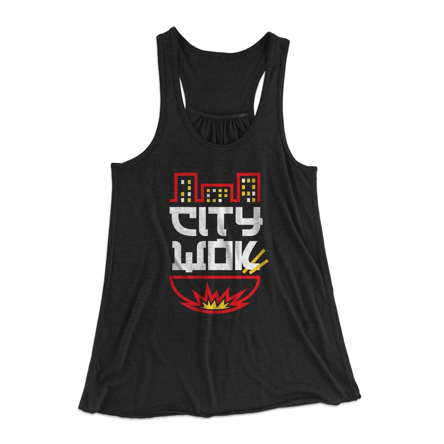 City Wok Women's Flowey Tank Top | Funny Shirt from Famous In Real Life