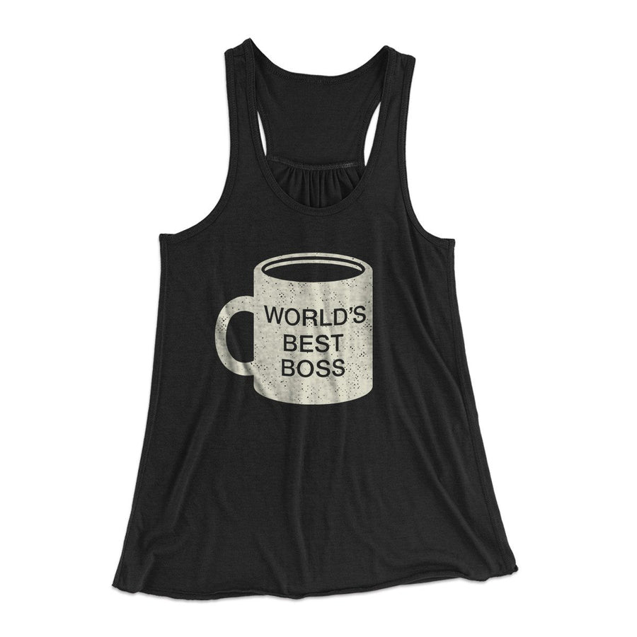 World's Best Boss Women's Flowey Tank Top | Funny Shirt from Famous In Real Life