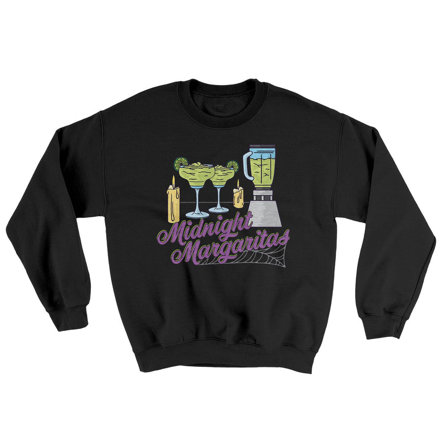 Midnight Margaritas Ugly Sweater Black | Funny Shirt from Famous In Real Life