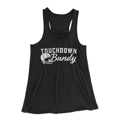 Touchdown Bundy Women's Flowey Tank Top Black | Funny Shirt from Famous In Real Life