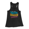 Truffle Shuffle Dance Off 1985 Women's Flowey Tank Top Black | Funny Shirt from Famous In Real Life